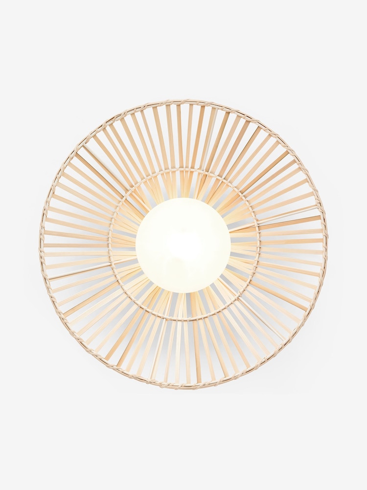 MADE.COM Natural Weaver Wall Light - Image 2 of 3