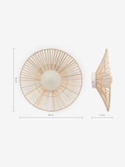 MADE.COM Natural Weaver Wall Light - Image 3 of 3