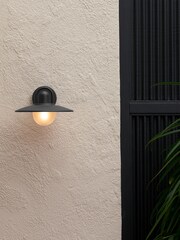 MADE.COM Black Kenver Outdoor Wall Light - Image 1 of 3