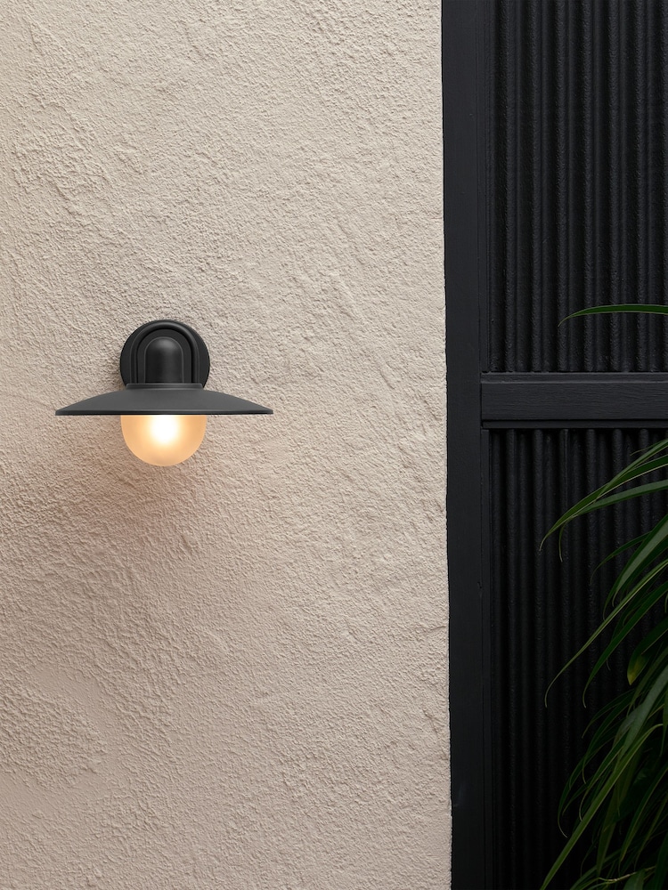 MADE.COM Black Kenver Outdoor Wall Light - Image 1 of 3