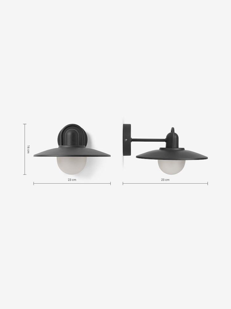 MADE.COM Black Kenver Outdoor Wall Light - Image 3 of 3
