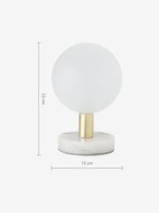 MADE.COM White Boll Table Lamp - Image 3 of 3