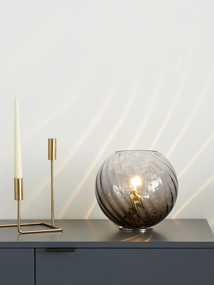 MADE.COM Grey Ilaria Table Lamp - Image 1 of 3