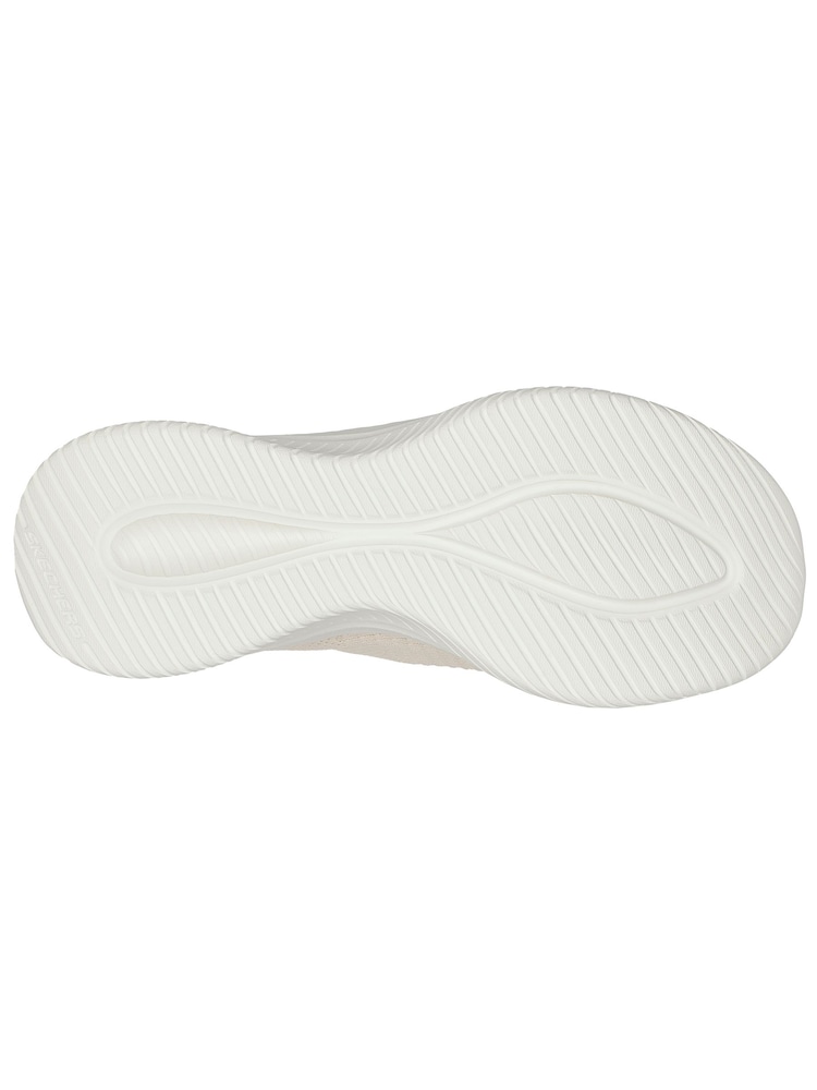 Skechers Cream Womens Ultra Flex 3.0 Slip In Trainers - Image 5 of 5