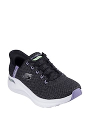 Negro - Skechers Arch Fit 2.0 Slip In Good Energy Trainers - Imagen 3 de 5