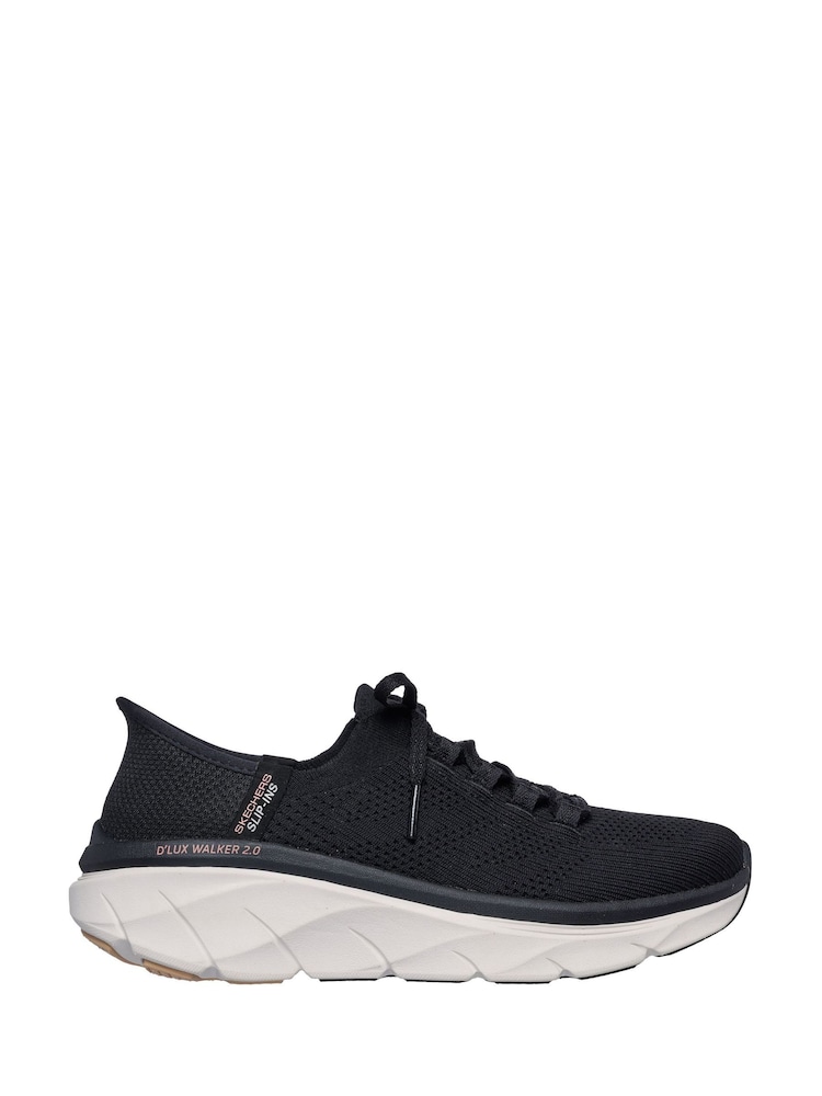 Skechers Black D’Lux Walker 2.0 Thrill Movement Trainers - Image 1 of 5