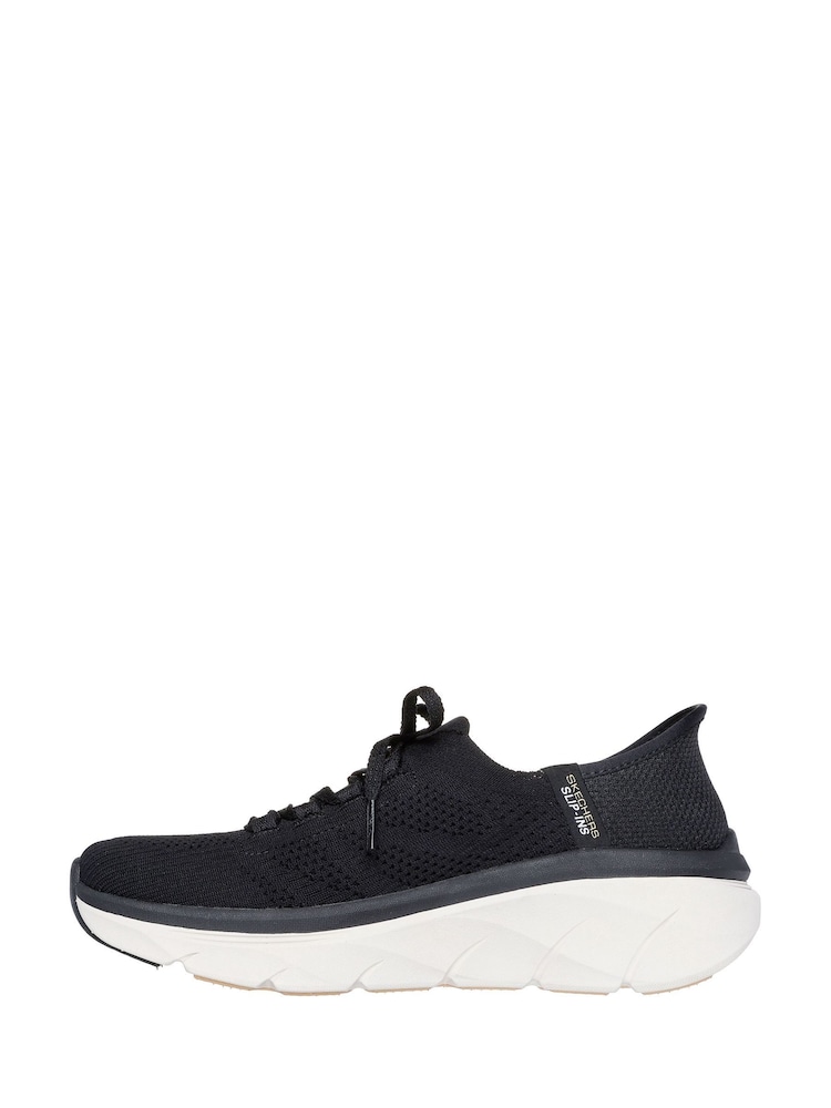 Skechers Black D’Lux Walker 2.0 Thrill Movement Trainers - Image 2 of 5