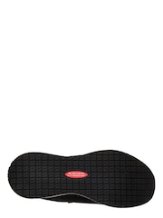 Skechers Black Standard Fit Womens Squad Slip Resistant Work Trainers - Image 3 of 5