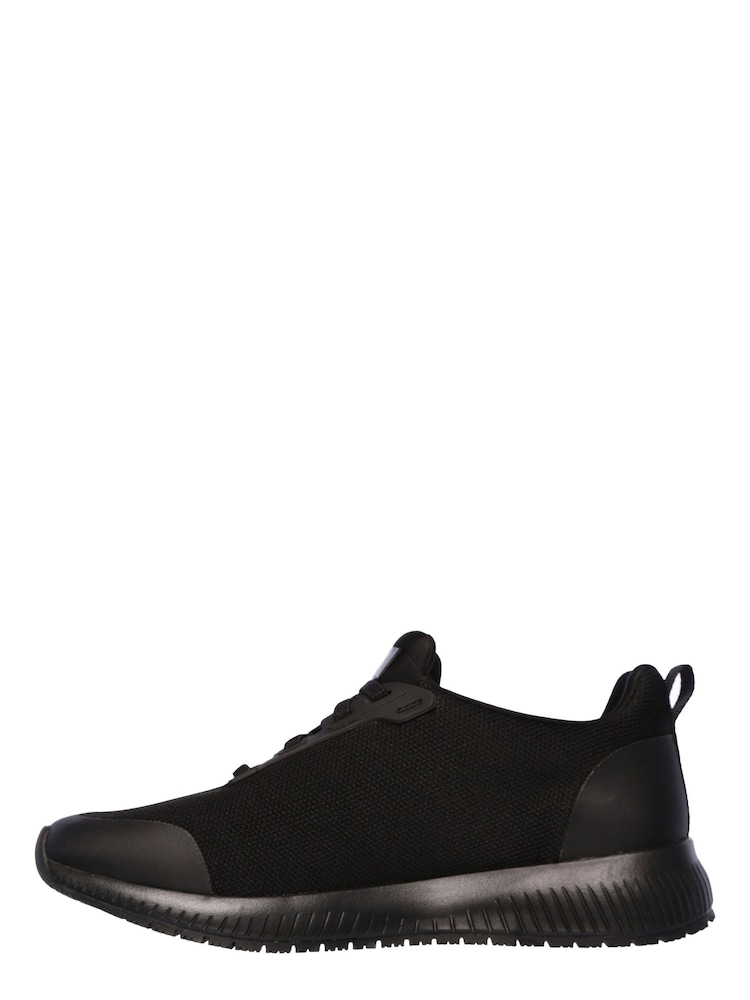 Skechers Black Standard Fit Womens Squad Slip Resistant Work Trainers - Image 4 of 5