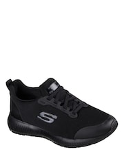 Skechers Black Standard Fit Womens Squad Slip Resistant Work Trainers - Image 5 of 5