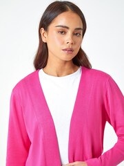 Roman Pink Petite Plain Stretch Cardigan - Image 4 of 5