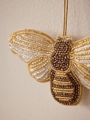 Gold Beaded Bee Hanging Decoration - Image 2 of 4
