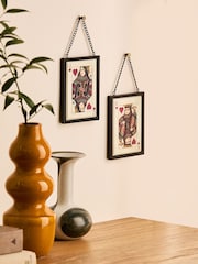 Set de 2 Queen și King Playing Cards Hanging Signs - Image 1 of 4