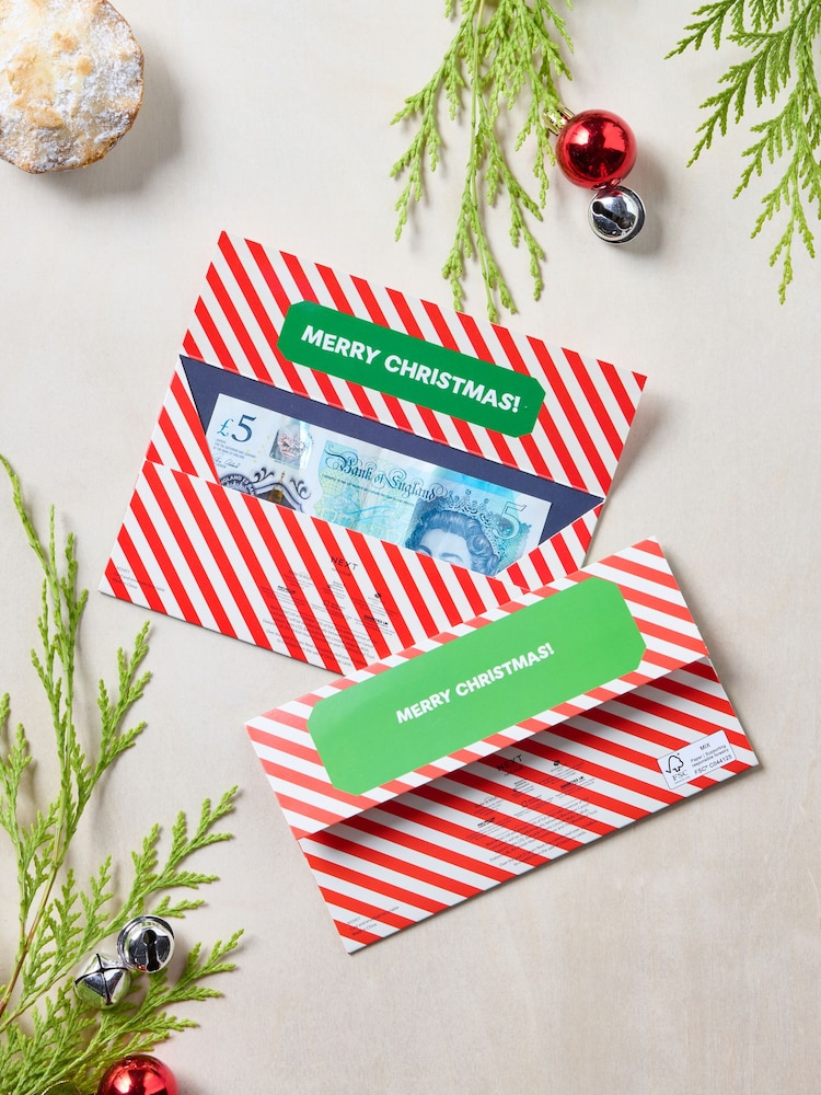 6 Pack Festive Food Christmas Money Cards - Image 2 of 4