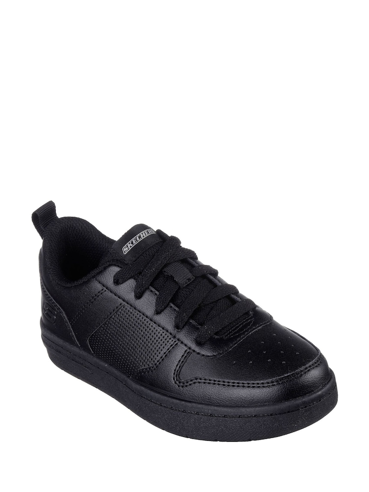 Skechers Black Smooth Street Genzo School Trainers - Image 2 of 5