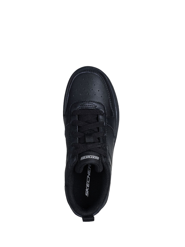Skechers Black Smooth Street Genzo School Trainers - Image 5 of 5