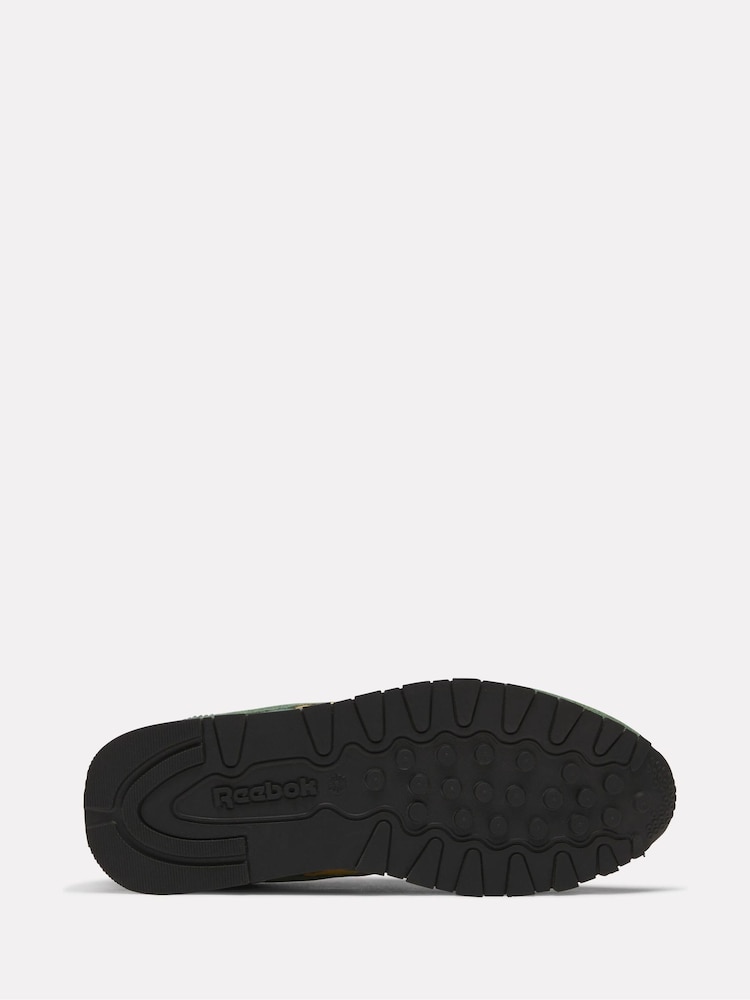 Reebok Green Classic Leather Trainers - Image 5 of 5