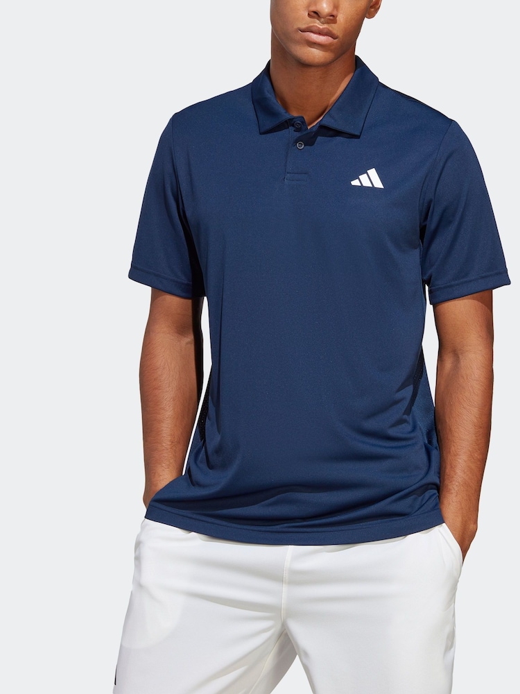 adidas Navy Club Tennis Polo Shirt - Image 2 of 5
