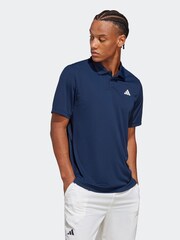 adidas Navy Club Tennis Polo Shirt - Image 4 of 5