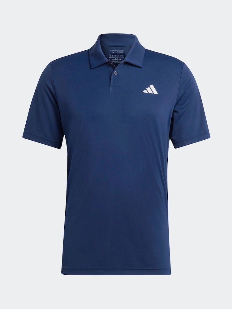 adidas Navy Club Tennis Polo Shirt - Image 5 of 5