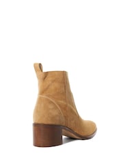 Dune London Natural Paprikaa Unlined Almond Toe Boots - Image 5 of 6
