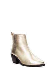 Dune London Gold Papz Low Western Boots - Image 3 of 5