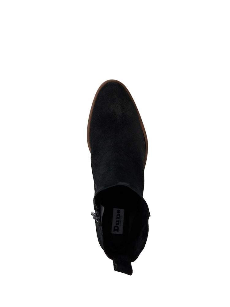 Dune London Black Paprikaa Unlined Almond Toe Boots - Image 6 of 6
