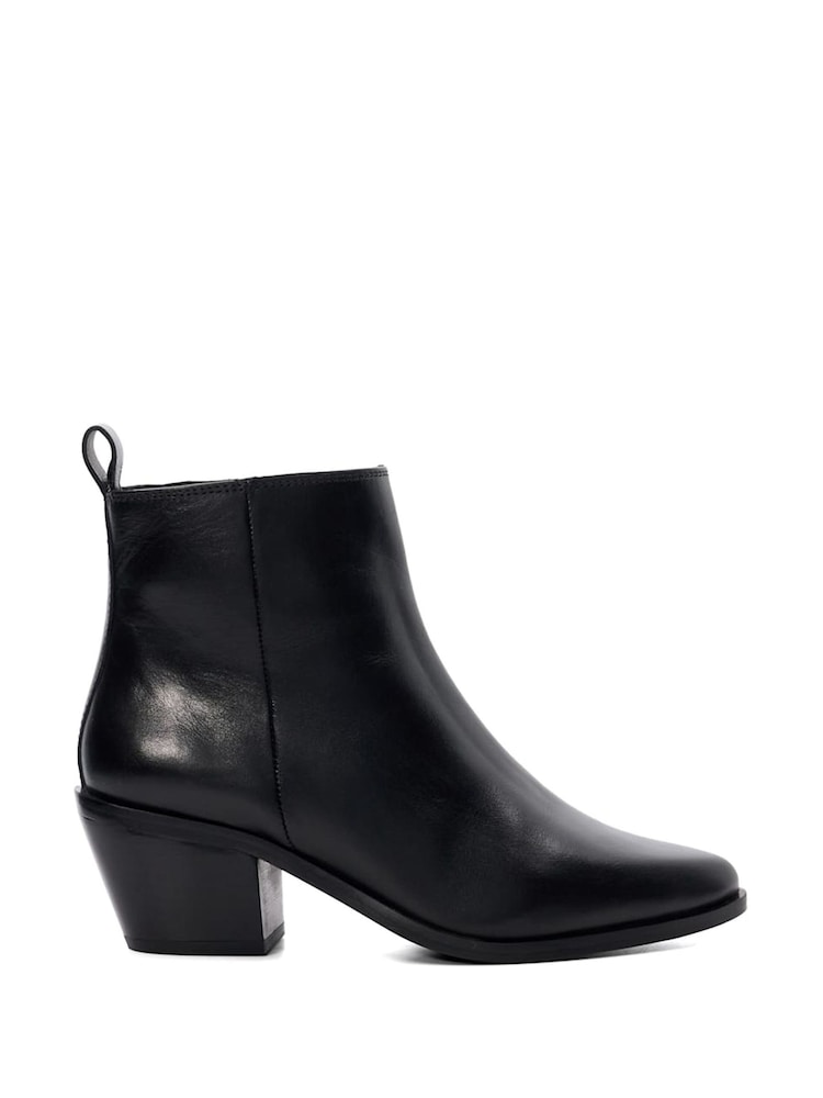 Dune London Black Papz Low Western Boots - Image 2 of 5