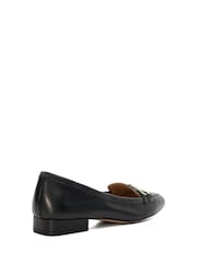 črna - Dune London Graice Low Block Square Toe mokasini - Slika 6 iz 7