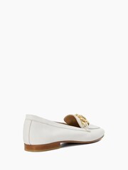 Dune London White Chain Trim Smith Loafers - Image 5 of 6