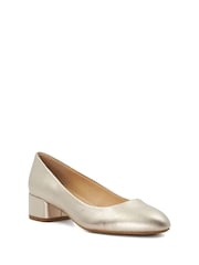 Dune London Gold Bracket Low Heel Comfort Courts - Image 4 of 6