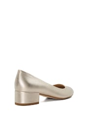 Dune London Gold Bracket Low Heel Comfort Courts - Image 5 of 6