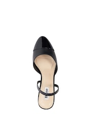 črna - Dune London Previdna ojačana konica; kapica Slingbacks - Slika 6 iz 6