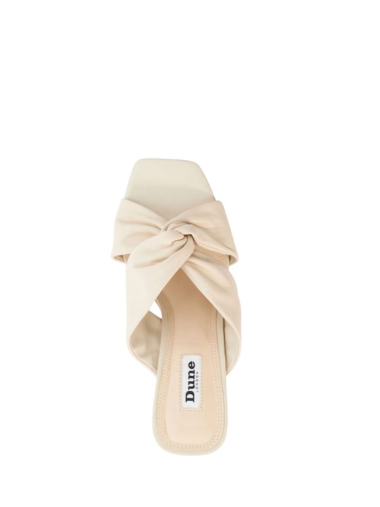 Cream - Dune London Maizing Weiche Pantoletten mit Knotendesign - Bild 6 von 6