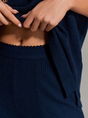 B By Ted Baker Navy Waffle Joggers - Image 5 of 9