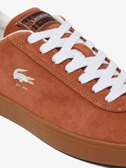 Lacoste Baseshot Brown Trainers - Image 4 of 6