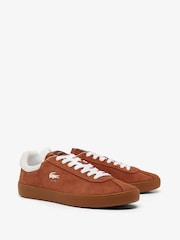 Lacoste Baseshot Brown Trainers - Image 6 of 6