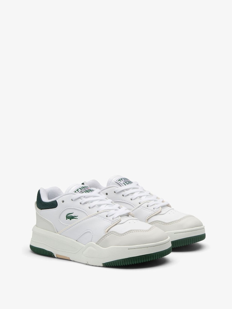 Lacoste Lineshot White Trainers - Image 2 of 6