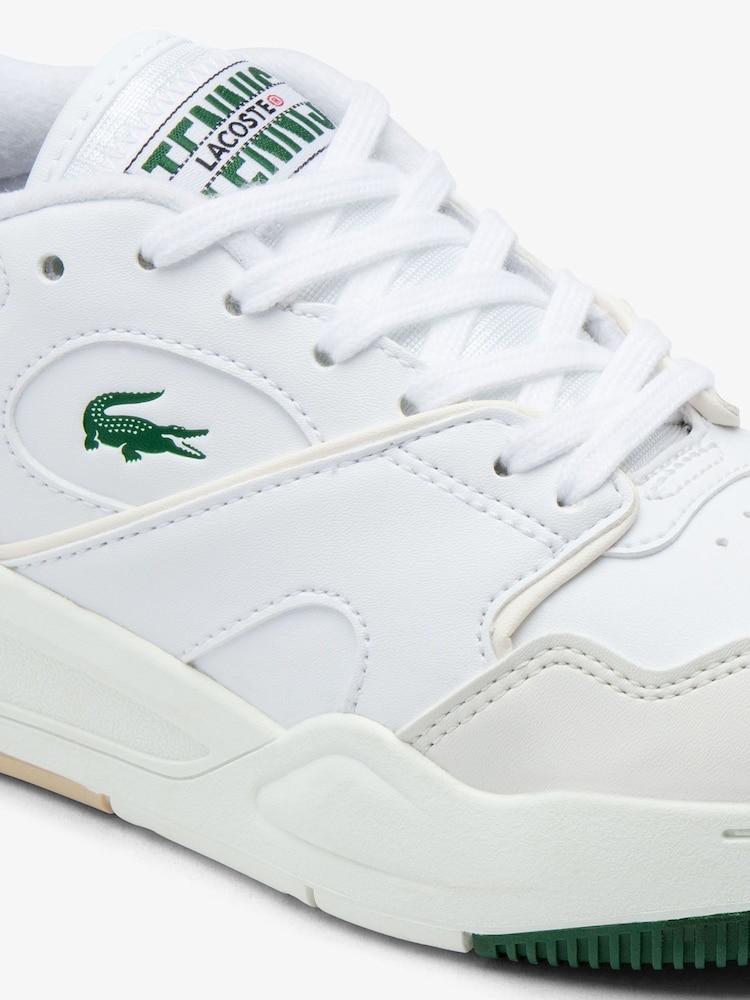 Lacoste Lineshot White Trainers - Image 6 of 6