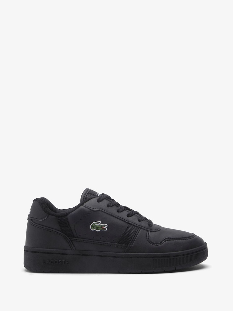 Czarne trampki Lacoste T-clip z logo i sznurowaniem - Image 1 of 6