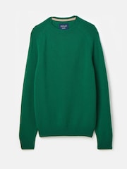 Joules Rowley Green 100% Lambswool Crew Neck Jumper - Image 7 of 7