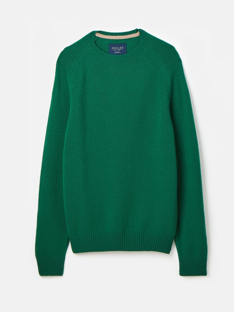 Joules Rowley Green 100% Lambswool Crew Neck Jumper - Image 7 of 7 Joules Rowley Green 100% Lambswool Crew Neck Jumper - Image 7 of 7
