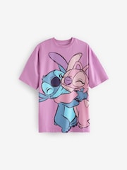 Grey/Purple Lilo & Stitch License Nighties 2 Pack (3-14yrs) - Image 7 of 8