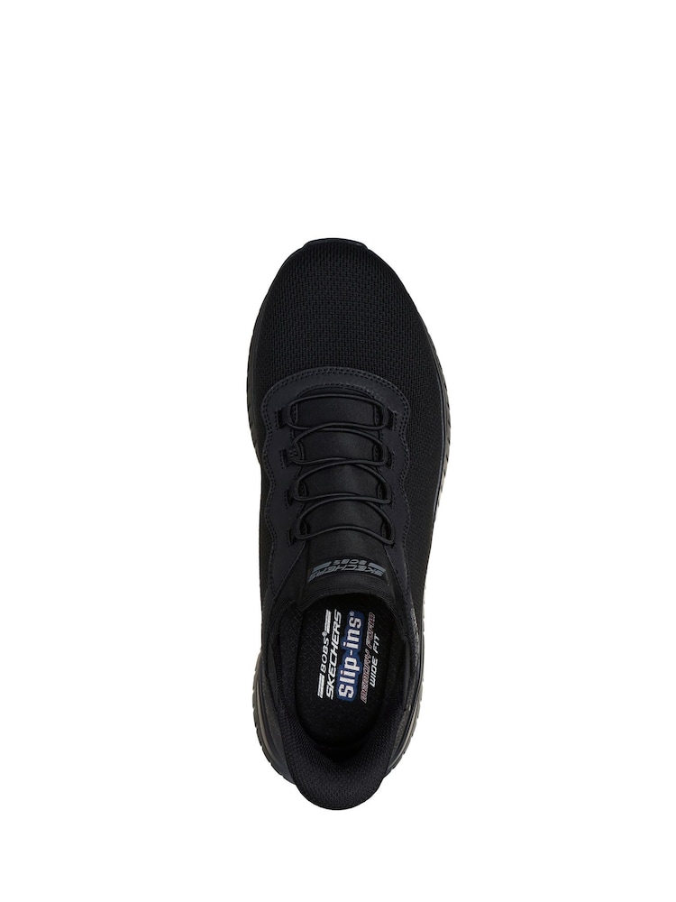 Skechers Black Bobs Squad Chaos Daily Hype Slip In Trainers - Image 5 of 5
