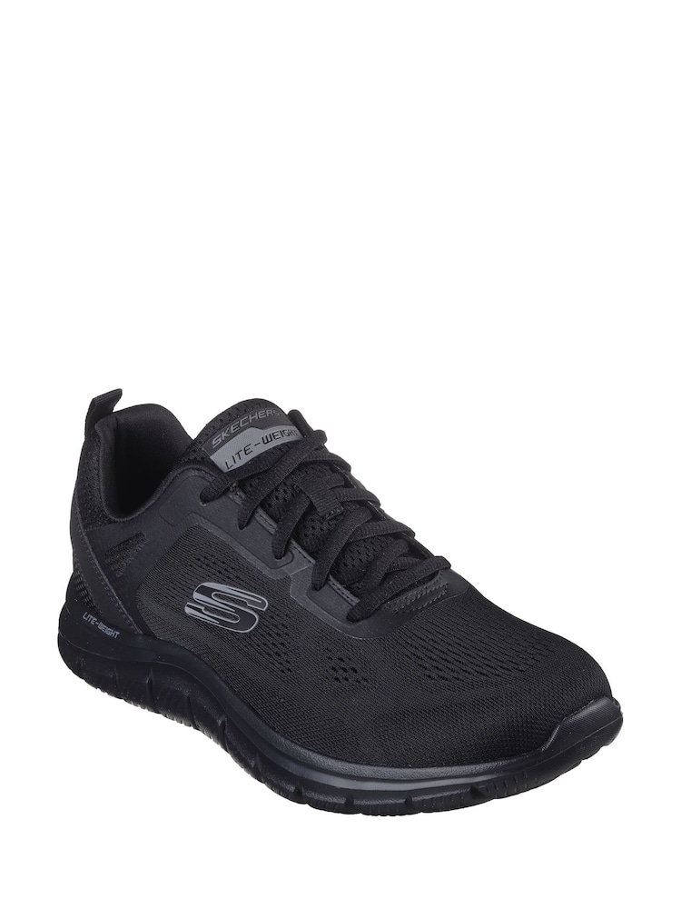 Skechers Black Chrome Track Broaders Trainers - Image 2 of 2