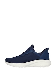 Skechers Navy Bobs Squad Chaos Daily Hype Slip In Trainers - Image 2 of 5