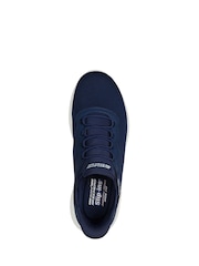 Skechers Navy Bobs Squad Chaos Daily Hype Slip In Trainers - Image 4 of 5