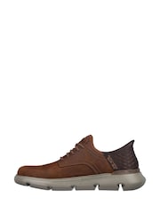 Marrón - Corte estándar - Zapatillas sin cordones para hombre Garza de Skechers - Imagen 2 de 5
