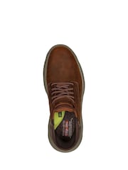 Marrón - Corte estándar - Zapatillas sin cordones para hombre Garza de Skechers - Imagen 4 de 5
