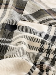 Green/Ecru 100% Cotton Check Twill Shacket Overshirt - Image 9 of 9